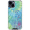 Liquid Blue Tie Dye Peace Heart iPhone 15 Clear Case