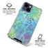 Liquid Blue Tie Dye Peace Heart iPhone 15 Clear Case