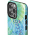 Liquid Blue Tie Dye Peace Heart iPhone 15 Pro Impact Case