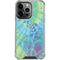 Liquid Blue Tie Dye Peace Heart iPhone 16 Pro Clear Case