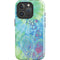 Liquid Blue Tie Dye Peace Heart iPhone 16 Pro Impact Case