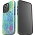 Liquid Blue Tie Dye Peace Heart iPhone 16 Pro Impact Case