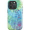 Liquid Blue Tie Dye Peace Heart iPhone 16 Pro Magsafe Impact Case