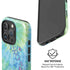 Liquid Blue Tie Dye Peace Heart iPhone 16 Pro Magsafe Impact Case