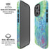 Liquid Blue Tie Dye Peace Heart iPhone 16 Pro Magsafe Impact Case