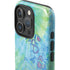 Liquid Blue Tie Dye Peace Heart iPhone 16 Pro Max Impact Case