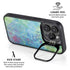 Liquid Blue Tie Dye Peace Heart iPhone 16 Pro Max Kickstand Case
