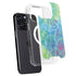 Liquid Blue Tie Dye Peace Heart iPhone 16 Pro Max MagSafe Case
