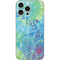 Liquid Blue Tie Dye Peace Heart iPhone 16 Pro Max Skin