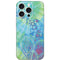 Liquid Blue Tie Dye Peace Heart iPhone 16 Pro Skin
