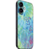 Liquid Blue Tie Dye Peace Heart iPhone 16 Skin