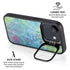 Liquid Blue Tie Dye Peace Heart iPhone 16e Kickstand Case