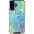 Liquid Blue Tie Dye Peace Heart iPhone 17 Clear Case