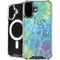 Liquid Blue Tie Dye Peace Heart iPhone 17 MagSafe Case