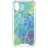 Liquid Blue Tie Dye Peace Heart iPhone XS Clear Case