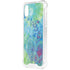 Liquid Blue Tie Dye Peace Heart iPhone XS Clear Case