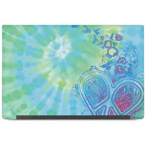 Liquid Blue Tie Dye Peace Heart Dell Latitude Skin