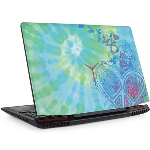 Liquid Blue Tie Dye Peace Heart Legion Y720 Skin