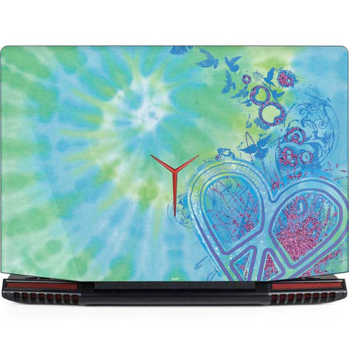 Liquid Blue Tie Dye Peace Heart Legion Y720 Skin