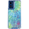 Liquid Blue Tie Dye Peace Heart Moto G 5G (2024) Clear Case