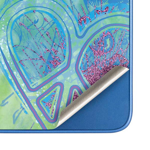 Liquid Blue Tie Dye Peace Heart Moto G Play 4G (2024) Skin