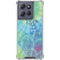 Liquid Blue Tie Dye Peace Heart Moto G Play 5G (2025) Clear Case