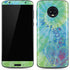 Liquid Blue Tie Dye Peace Heart Moto G6 Skin