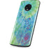 Liquid Blue Tie Dye Peace Heart Moto G6 Skin
