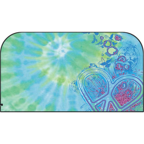 Liquid Blue Tie Dye Peace Heart Nintendo Switch 2 (2025) with Joy-Con Skin