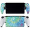 Liquid Blue Tie Dye Peace Heart PlayStation Portal Remote Player Skin