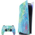 Liquid Blue Tie Dye Peace Heart PlayStation PS5 Skins