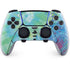 Liquid Blue Tie Dye Peace Heart PS5 DualSense Edge Pro Controller Skin