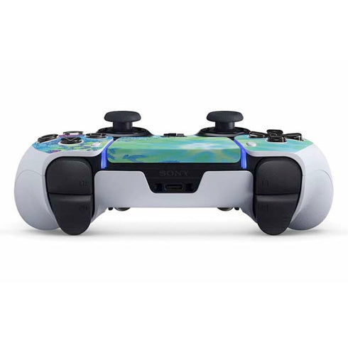Liquid Blue Tie Dye Peace Heart PS5 DualSense Edge Pro Controller Skin