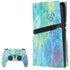 Liquid Blue Tie Dye Peace Heart PS5 Pro Disk Bundle Skin