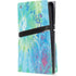 Liquid Blue Tie Dye Peace Heart PS5 Pro Disk Console Skin