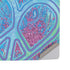 Liquid Blue Tie Dye Peace Heart PS5 Pro Disk Console Skin