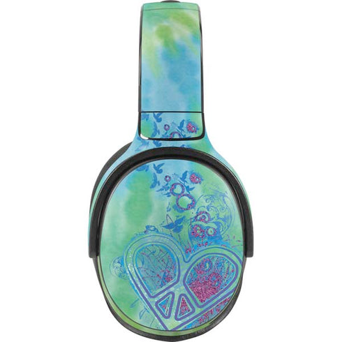 Liquid Blue Tie Dye Peace Heart Skullcandy Venue Skin