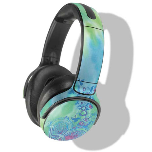 Liquid Blue Tie Dye Peace Heart Skullcandy Venue Skin