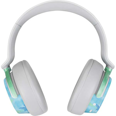 Liquid Blue Tie Dye Peace Heart Surface Headphones Skin