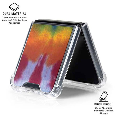 Tie Dye Tie Dye Galaxy Z Flip6 Clear Case