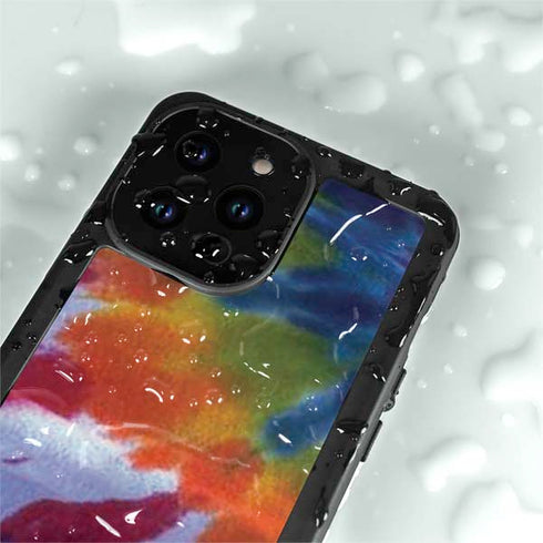 Tie Dye Tie Dye iPhone 15 Pro Waterproof Case
