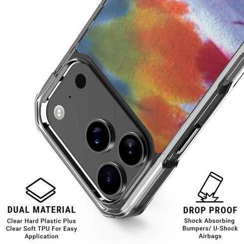 Tie Dye Tie Dye iPhone 18 Pro Clear Case