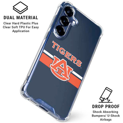 Auburn University Tigers AU Galaxy S25 Plus Clear Case