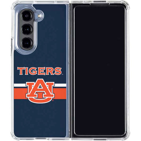 Auburn University Tigers AU Galaxy Z Fold5 5G Clear Case