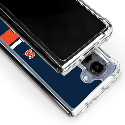 Auburn University Tigers AU Galaxy Z Fold5 5G Clear Case