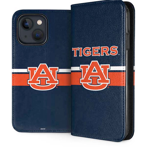Auburn University Tigers AU iPhone 15 Folio Case