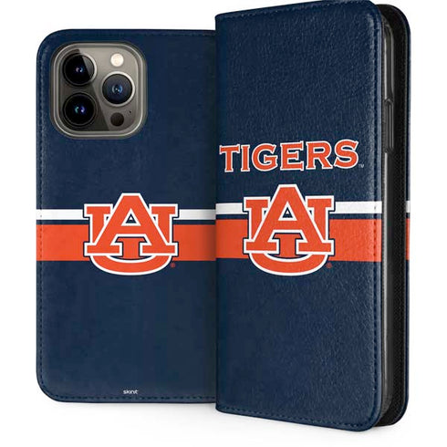 Auburn University Tigers AU iPhone 15 Pro Max Folio Case