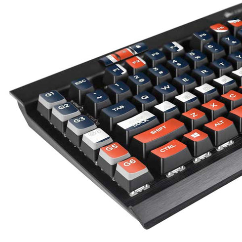 Auburn University Tigers AU K95 RGB PLATINUM Mechanical Gaming Keyboard Skin