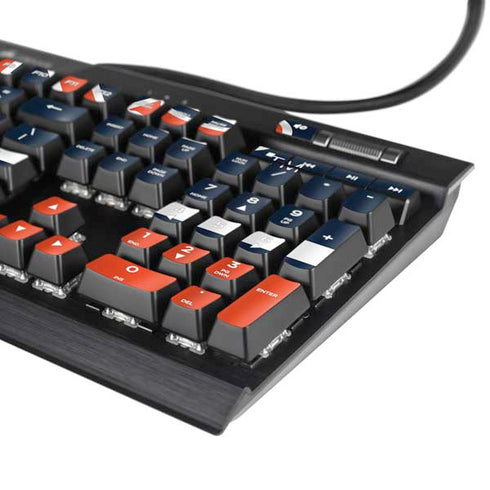 Auburn University Tigers AU K95 RGB PLATINUM Mechanical Gaming Keyboard Skin