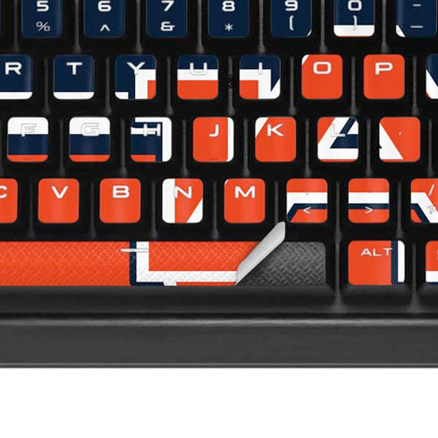 Auburn University Tigers AU K95 RGB PLATINUM Mechanical Gaming Keyboard Skin